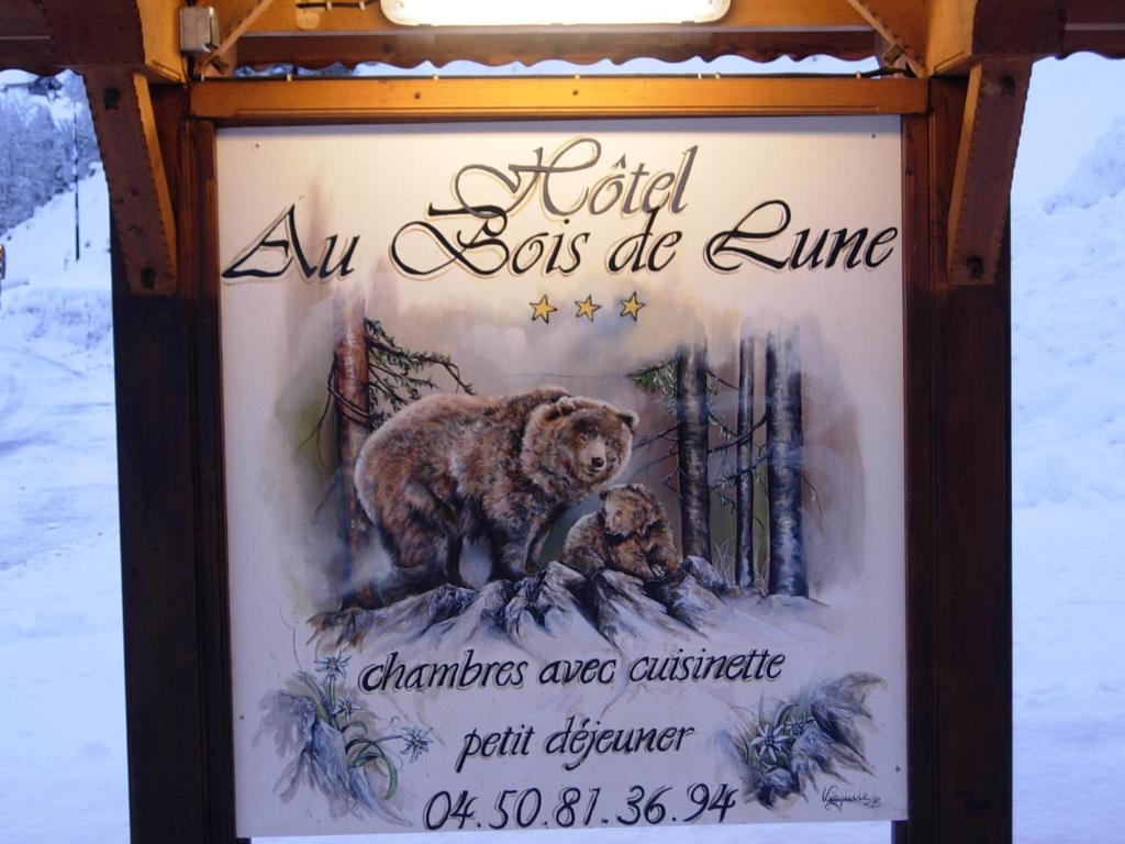 Au Bois De Lune Châtel Exterior foto